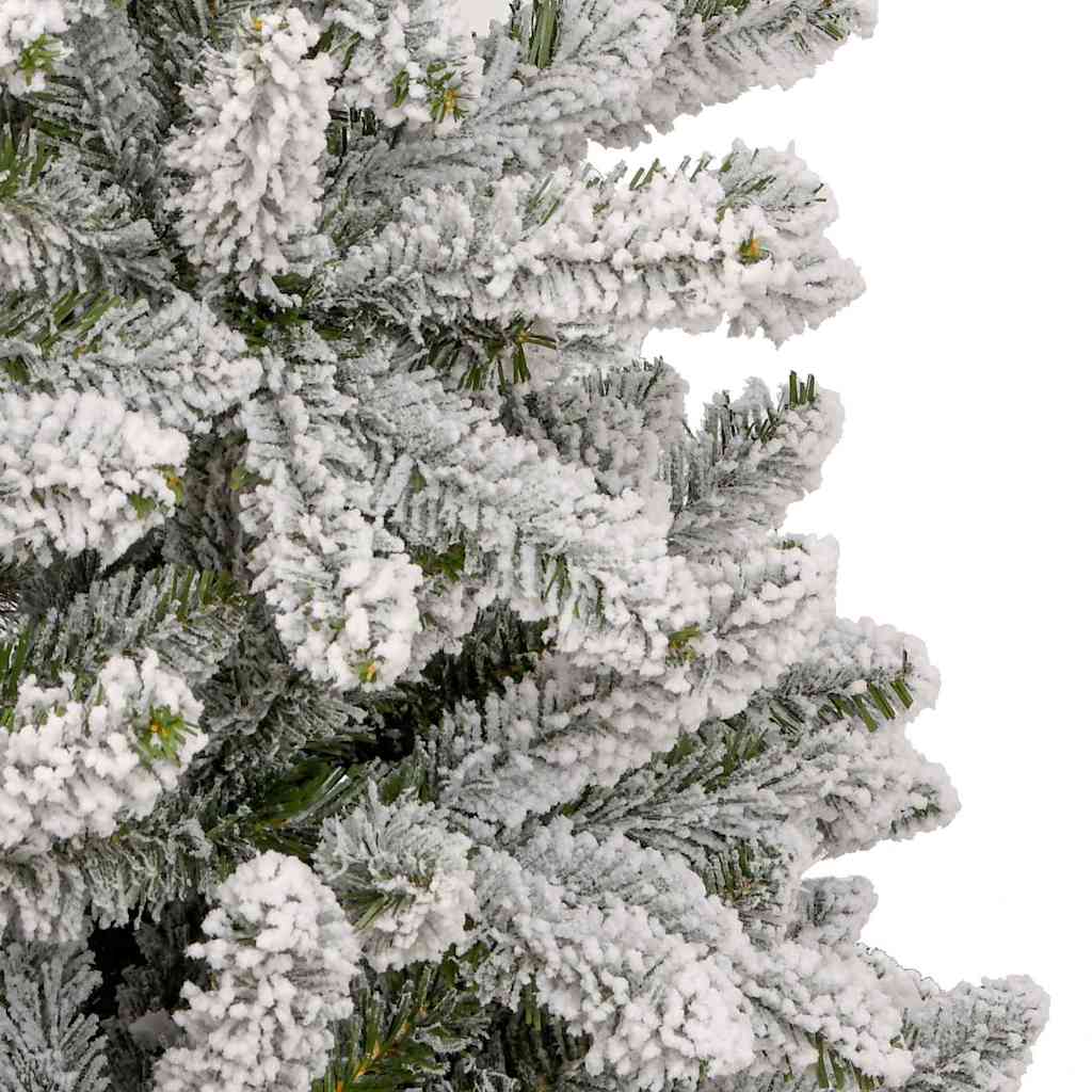 Kunstigt juletræ Grøn og Hvid 270 cm PVC og metal