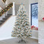 Kunstigt juletræ Grøn og Hvid 270 cm PVC og metal