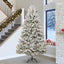 Kunstigt juletræ Grøn og Hvid 300 cm PVC og metal