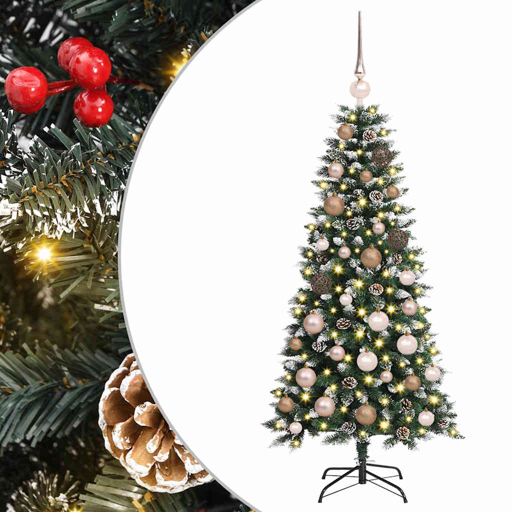 Kunstigt juletræ med stativ Grøn 120 cm PVC og plastik og stål