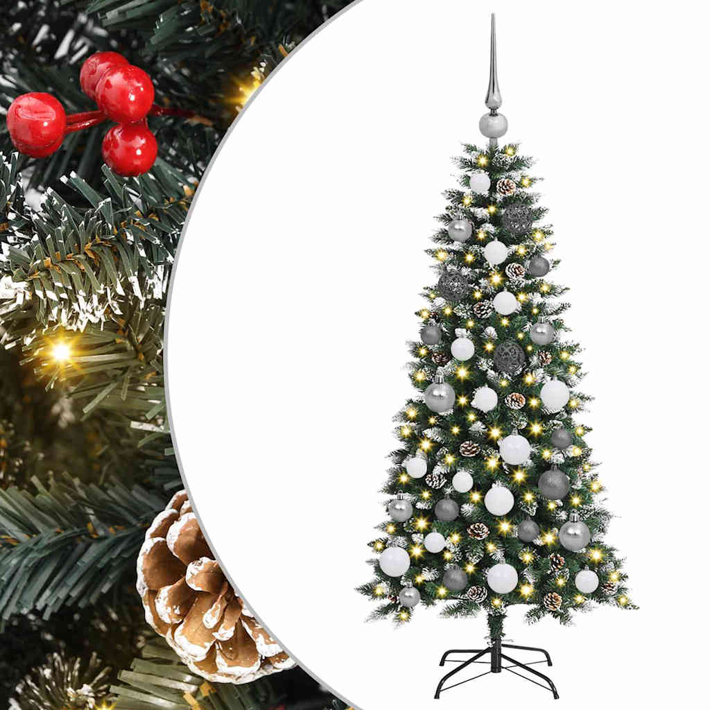Kunstigt juletræ med stativ Grøn 120 cm PVC og plastik og stål