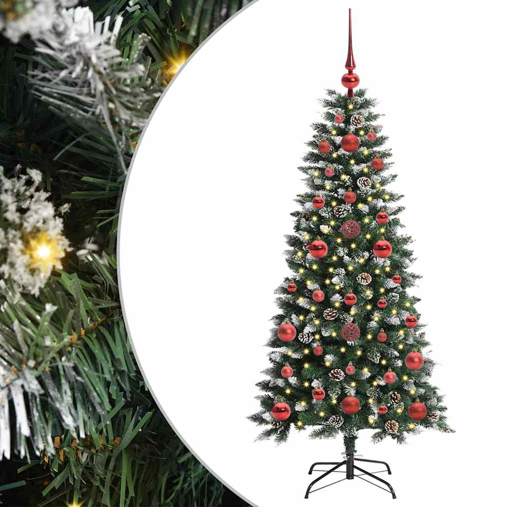 Kunstigt juletræ med stativ Grøn 120 cm PVC og plastik og stål