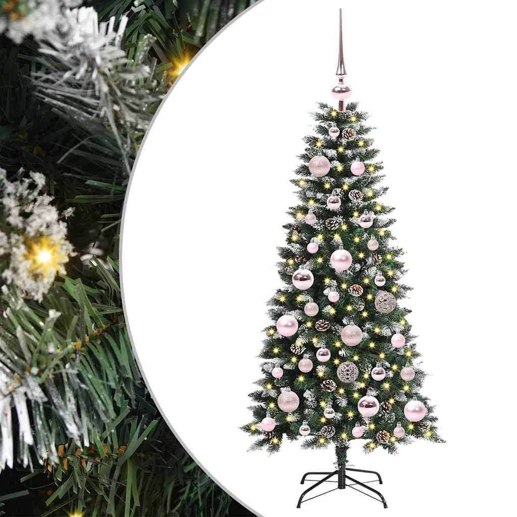 Kunstigt juletræ med stativ Grøn 120 cm PVC og plastik og stål