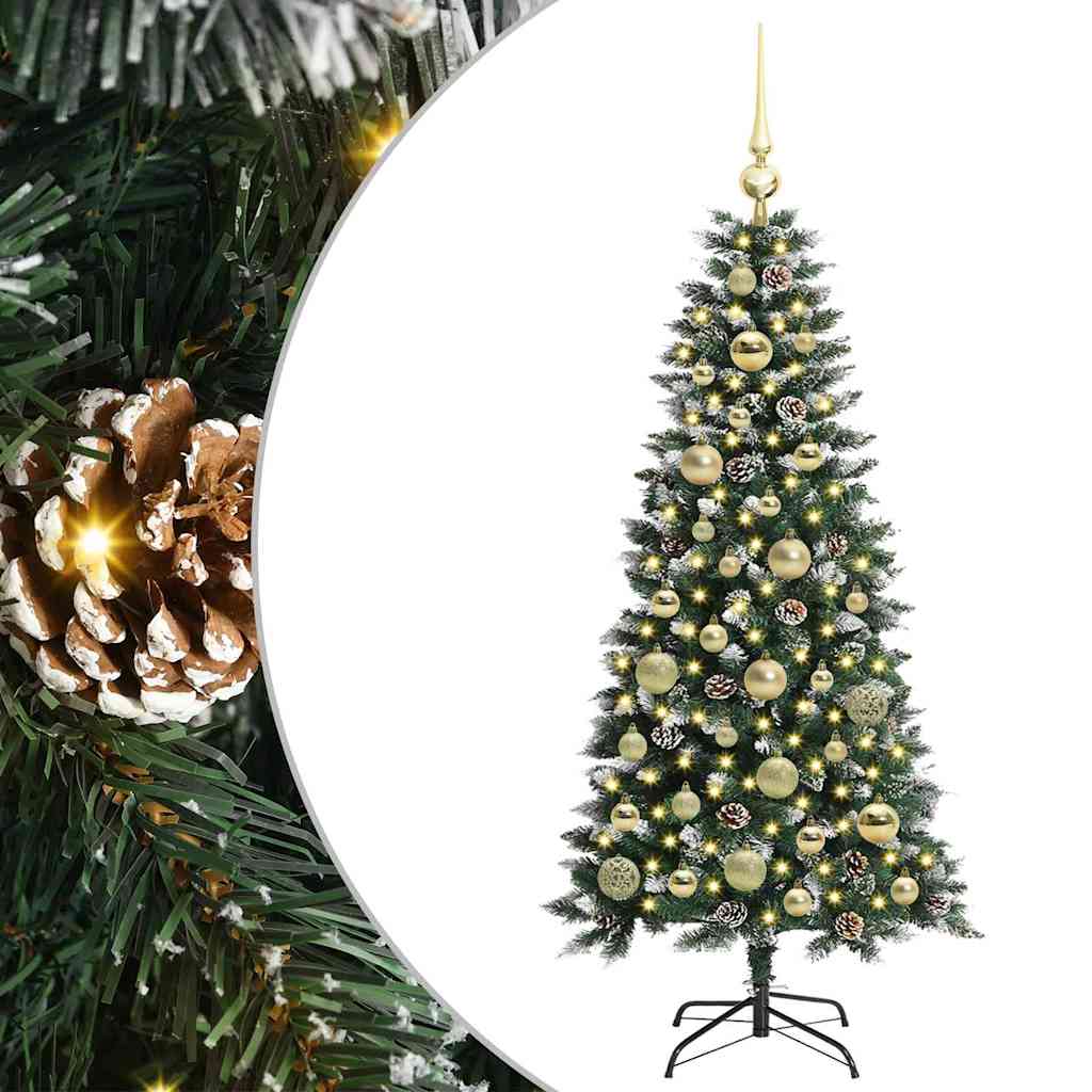 Kunstigt juletræ med stativ Grøn 120 cm PVC og plastik og stål