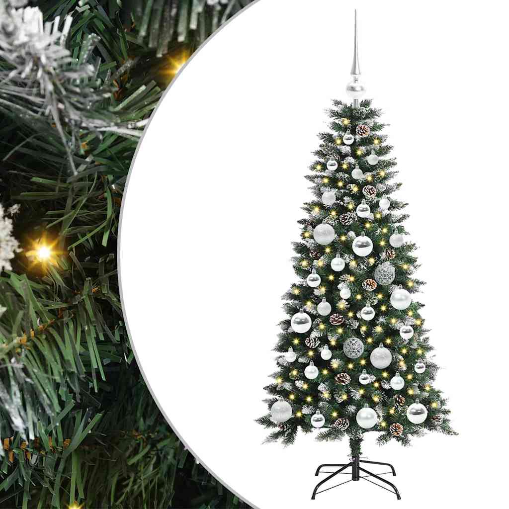 Kunstigt juletræ med stativ Grøn 120 cm PVC og plastik og stål