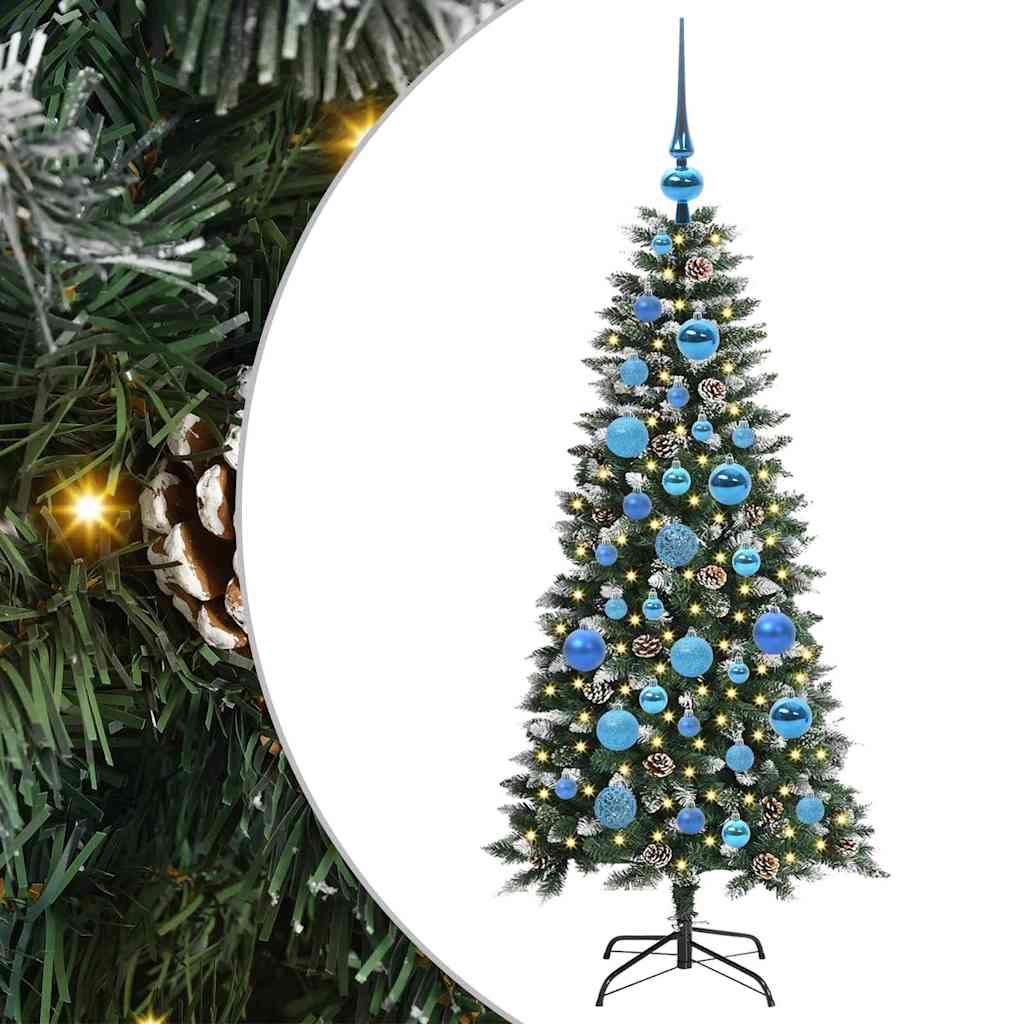 Kunstigt juletræ med stativ Grøn 120 cm PVC og plastik og stål