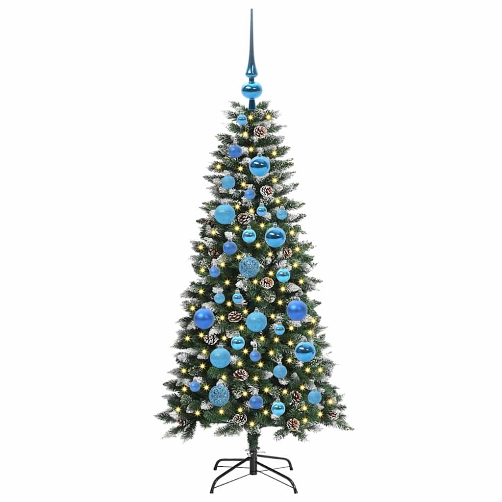 Kunstigt juletræ med stativ Grøn 120 cm PVC og plastik og stål
