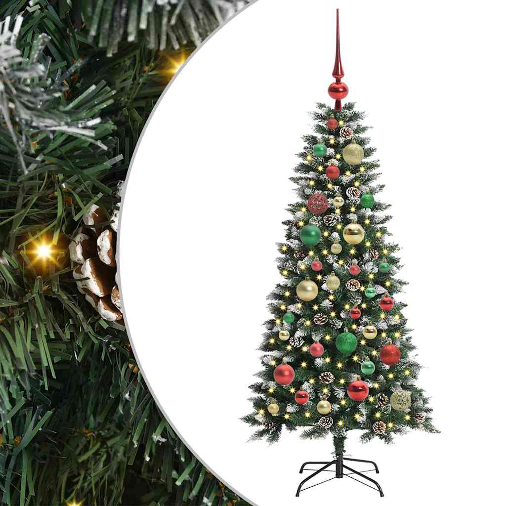 Kunstigt juletræ med stativ Grøn 120 cm PVC og plastik og stål