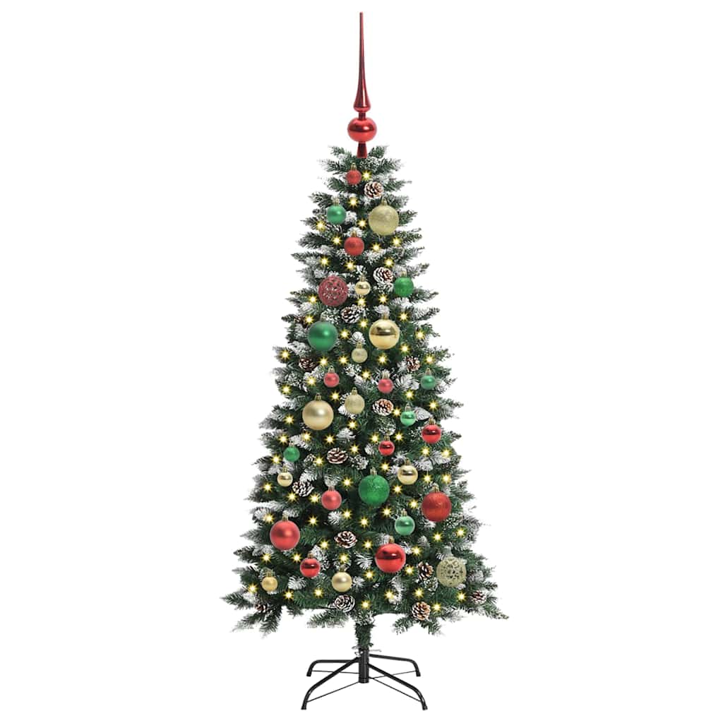 Kunstigt juletræ med stativ Grøn 120 cm PVC og plastik og stål