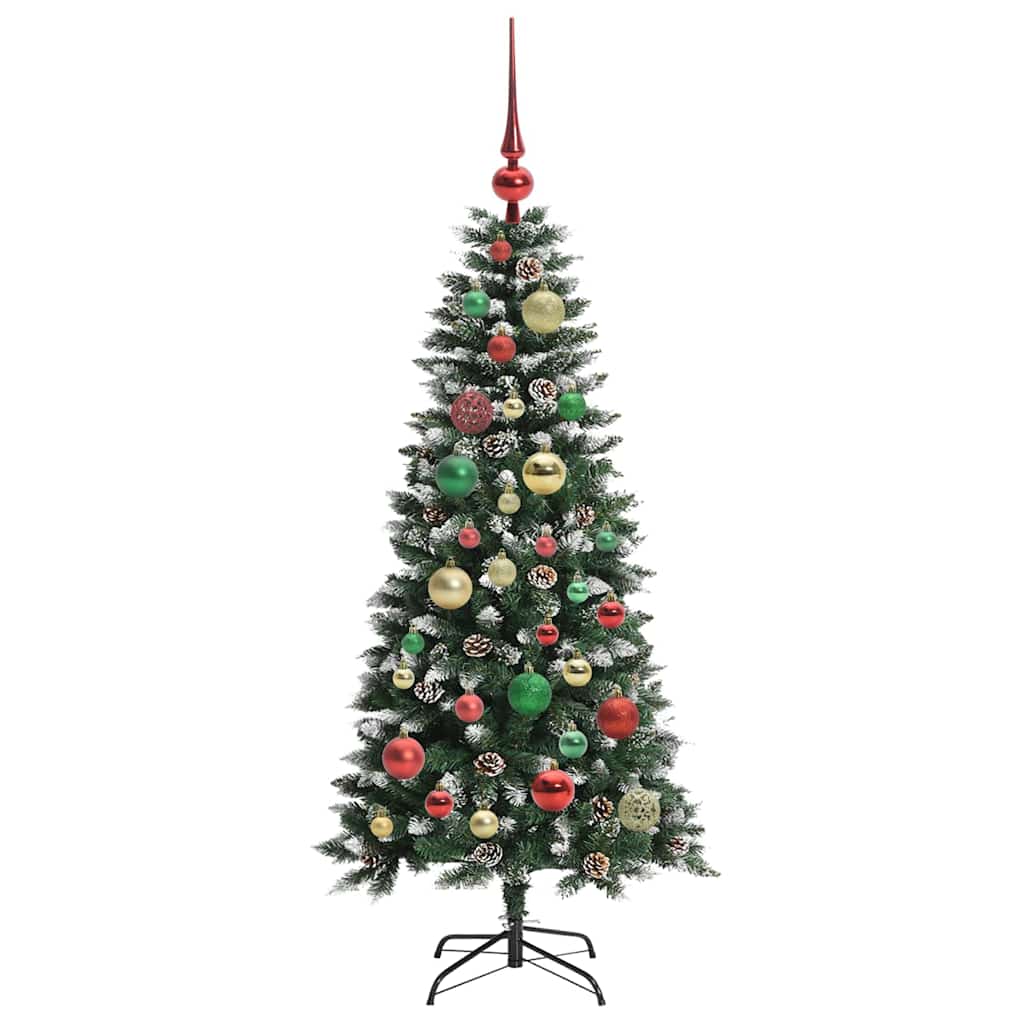 Kunstigt juletræ med stativ Grøn 120 cm PVC og plastik og stål