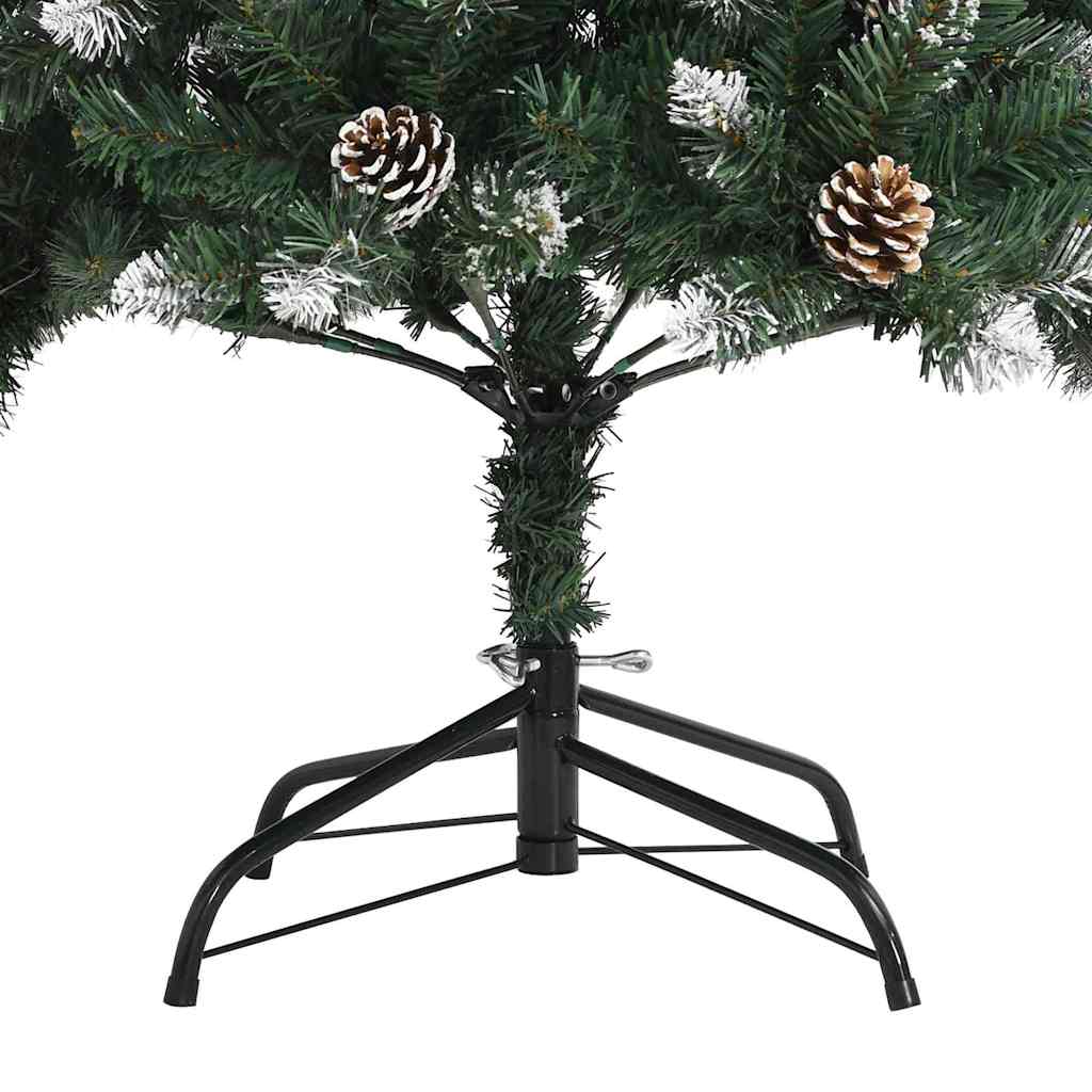 Kunstigt juletræ med stativ Grøn 150 cm PVC og plastik og stål