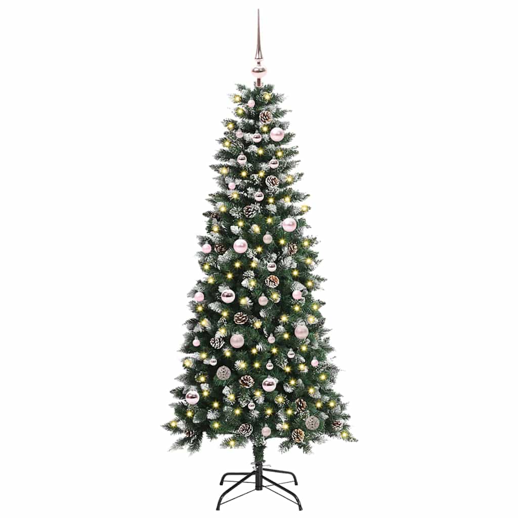Kunstigt juletræ med stativ Grøn 150 cm PVC og plastik og stål