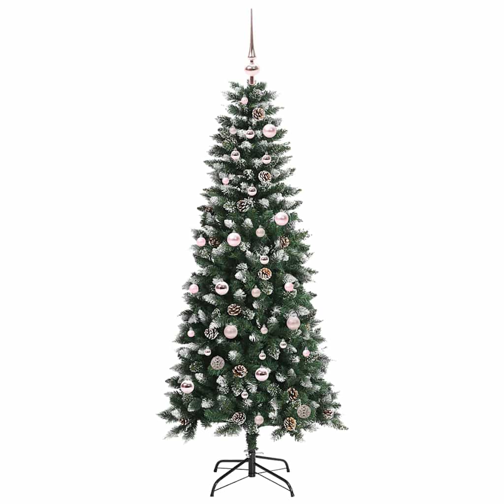Kunstigt juletræ med stativ Grøn 150 cm PVC og plastik og stål