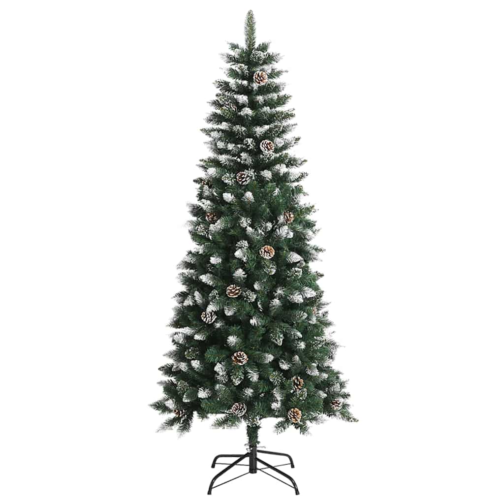 Kunstigt juletræ med stativ Grøn 150 cm PVC og plastik og stål