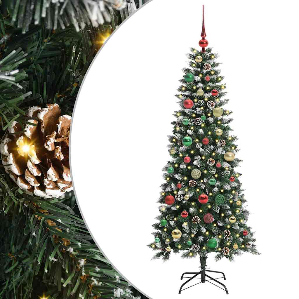 Kunstigt juletræ med stativ Grøn 150 cm PVC og plastik og stål