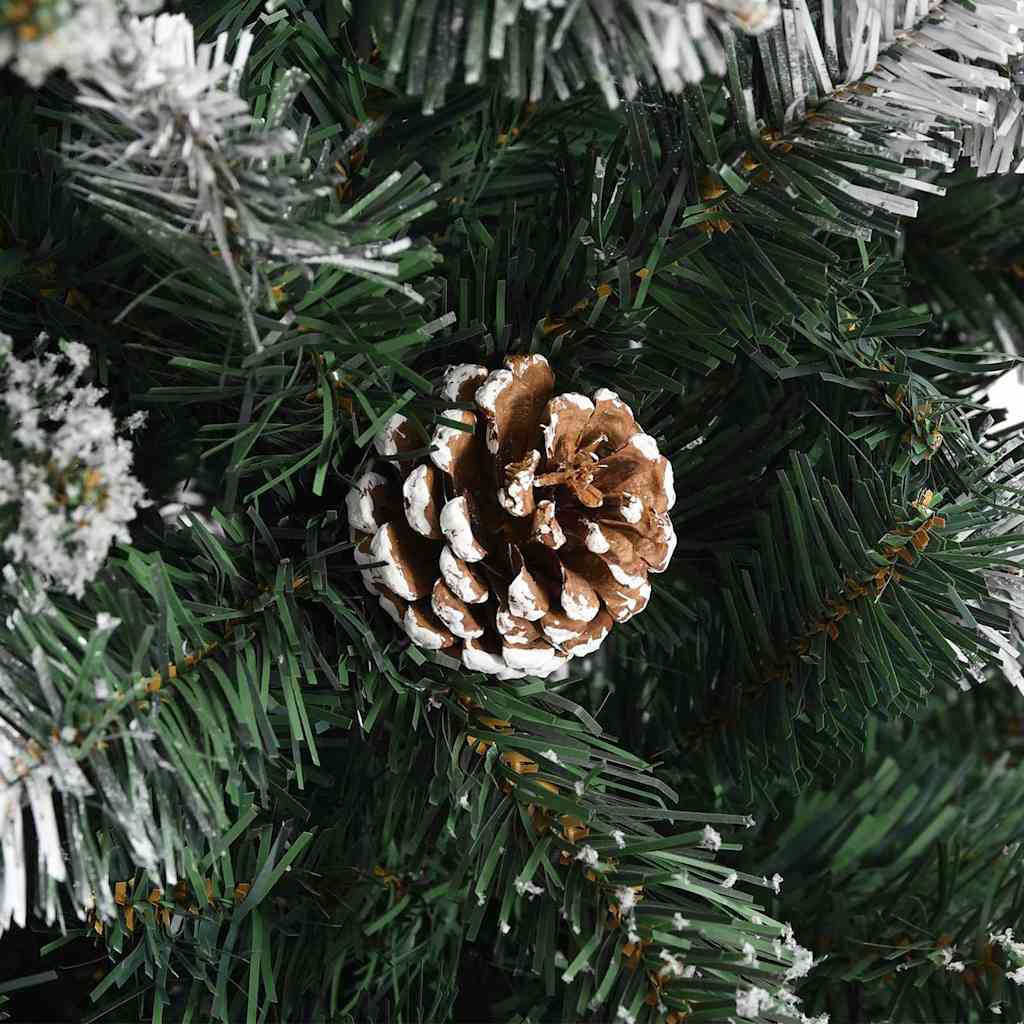 Kunstigt juletræ med stativ Grøn 210 cm PVC og plastik og stål