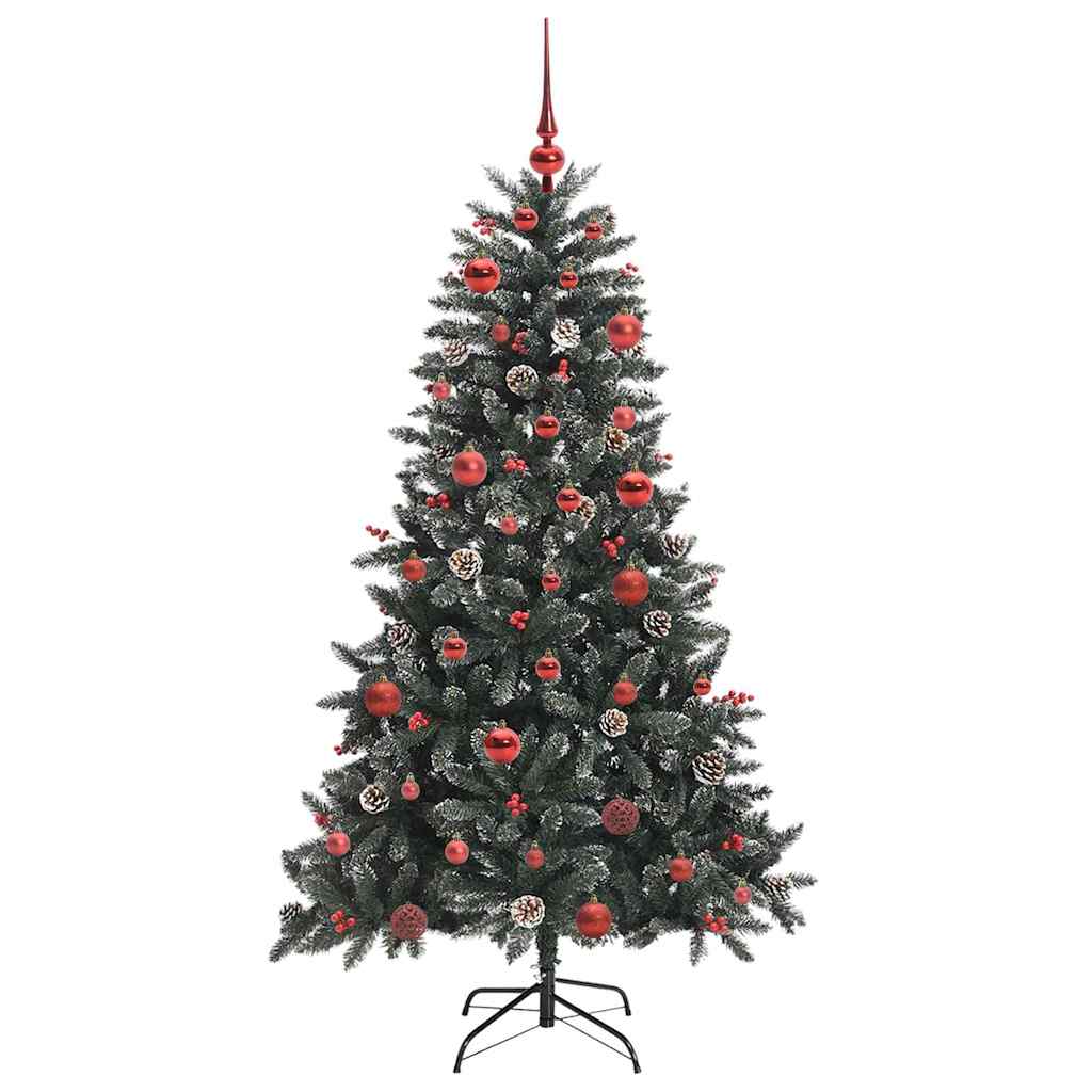 Kunstigt juletræ med stativ Grøn 150 cm PVC og plastik og stål