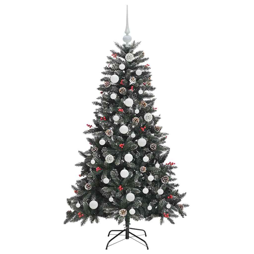 Kunstigt juletræ med stativ Grøn 150 cm PVC og plastik og stål