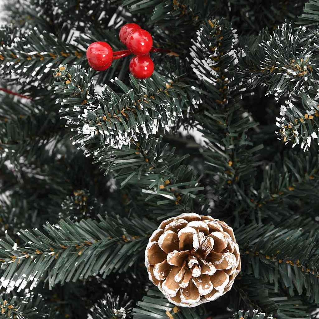 Kunstigt juletræ med stativ Grøn 150 cm PVC og plastik og stål