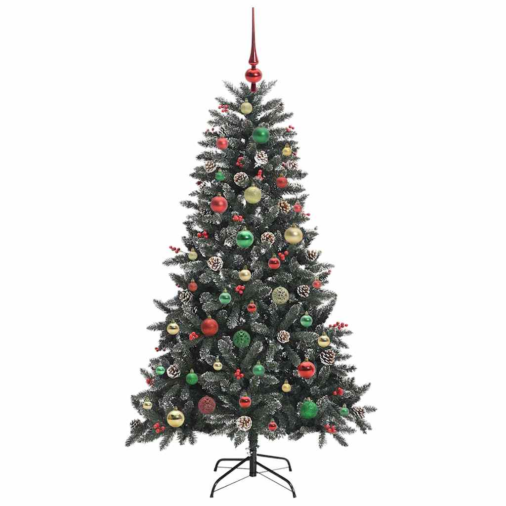 Kunstigt juletræ med stativ Grøn 150 cm PVC og plastik og stål