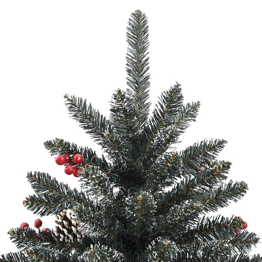 Kunstigt juletræ med stativ Grøn 180 cm PVC og plastik og stål