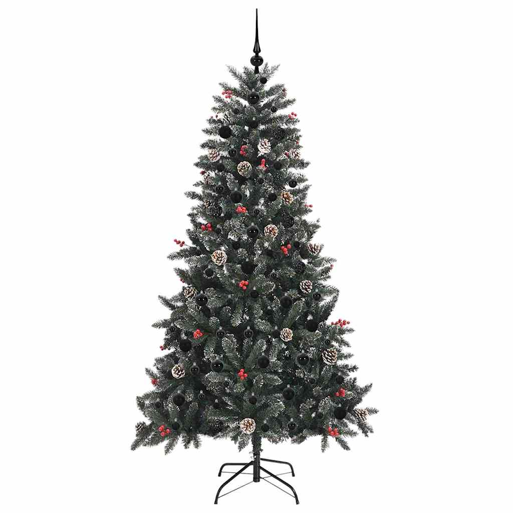 Kunstigt juletræ med stativ Grøn 180 cm PVC og plastik og stål
