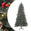 Kunstigt juletræ med stativ Grøn 240 cm PVC og plastik og stål