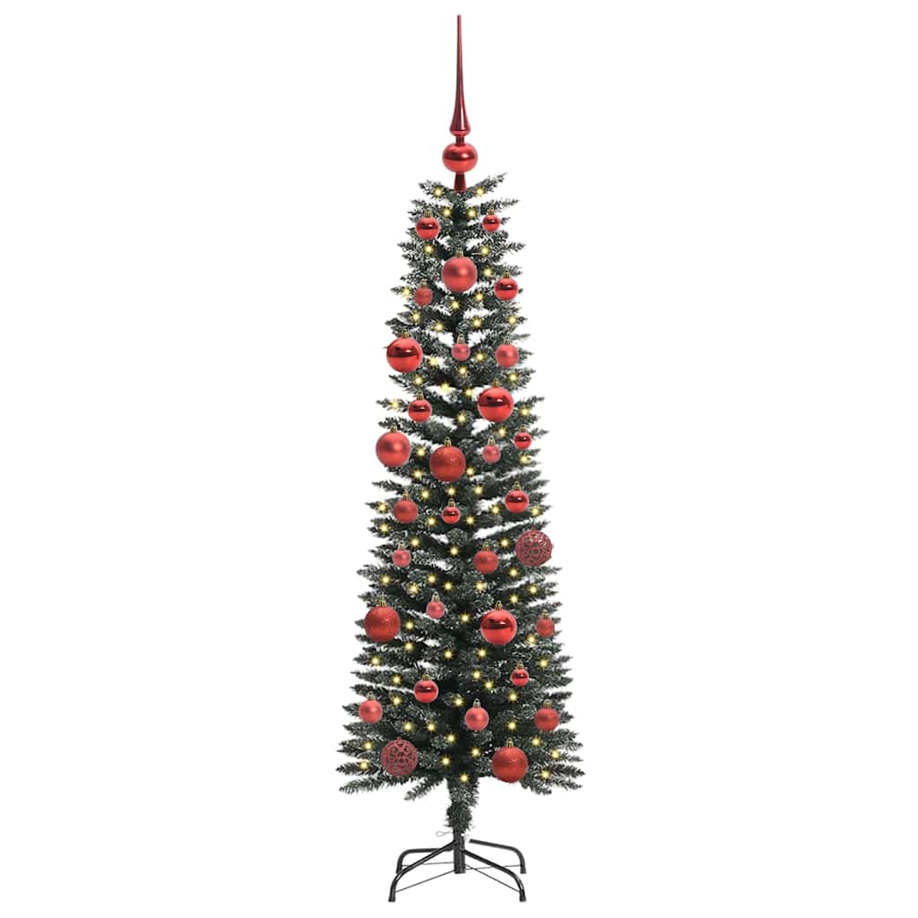 Kunstigt juletræ med stativ Grøn 150 cm PVC og plastik og stål