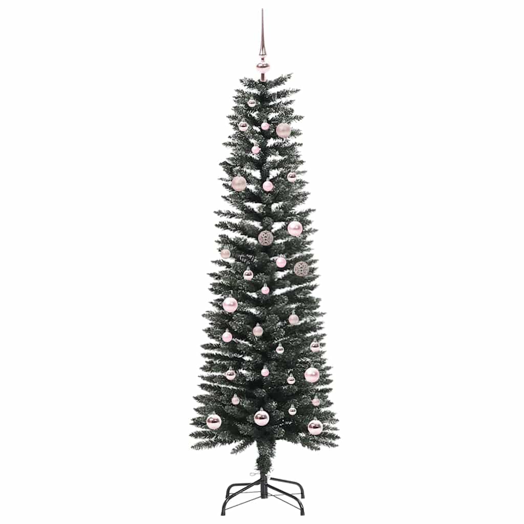 Kunstigt juletræ med stativ Grøn 150 cm PVC og plastik og stål