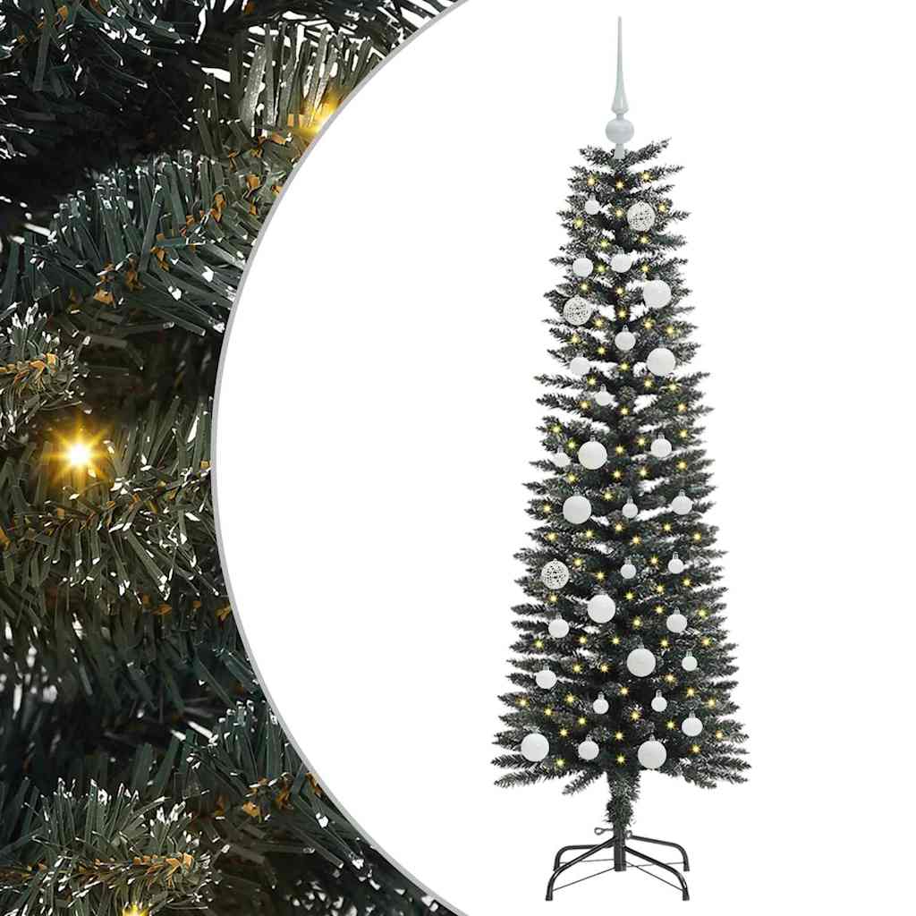 Kunstigt juletræ med stativ Grøn 150 cm PVC og plastik og stål