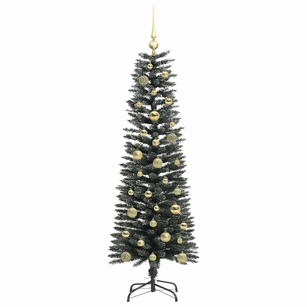 Kunstigt juletræ med stativ Grøn 150 cm PVC og plastik og stål