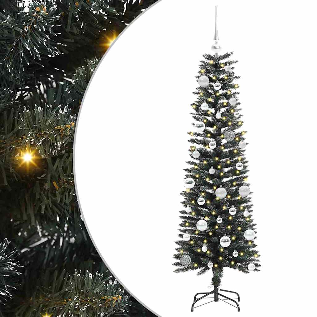 Kunstigt juletræ med stativ Grøn 150 cm PVC og plastik og stål
