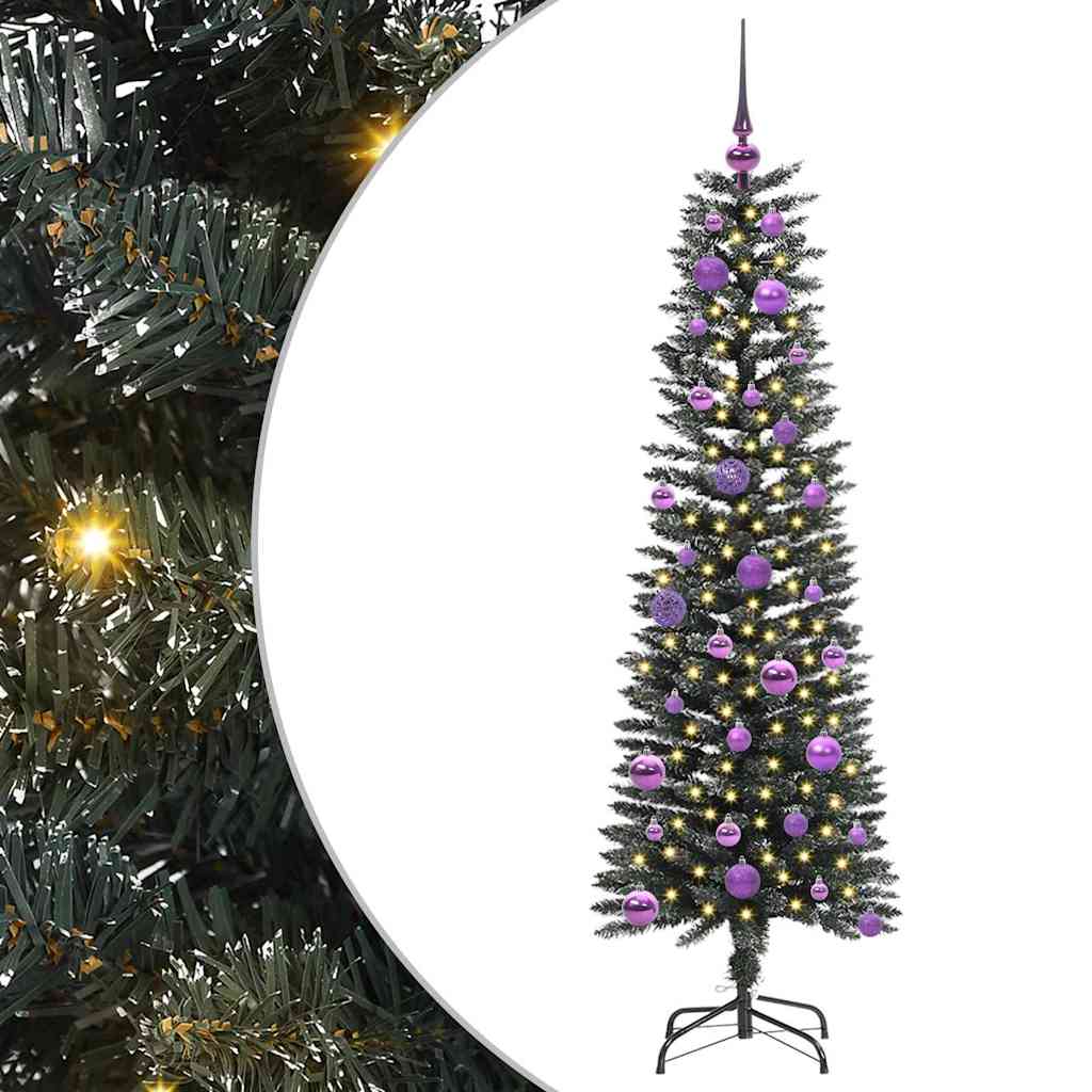 Kunstigt juletræ med stativ Grøn 150 cm PVC og plastik og stål