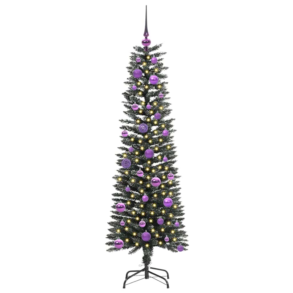 Kunstigt juletræ med stativ Grøn 150 cm PVC og plastik og stål