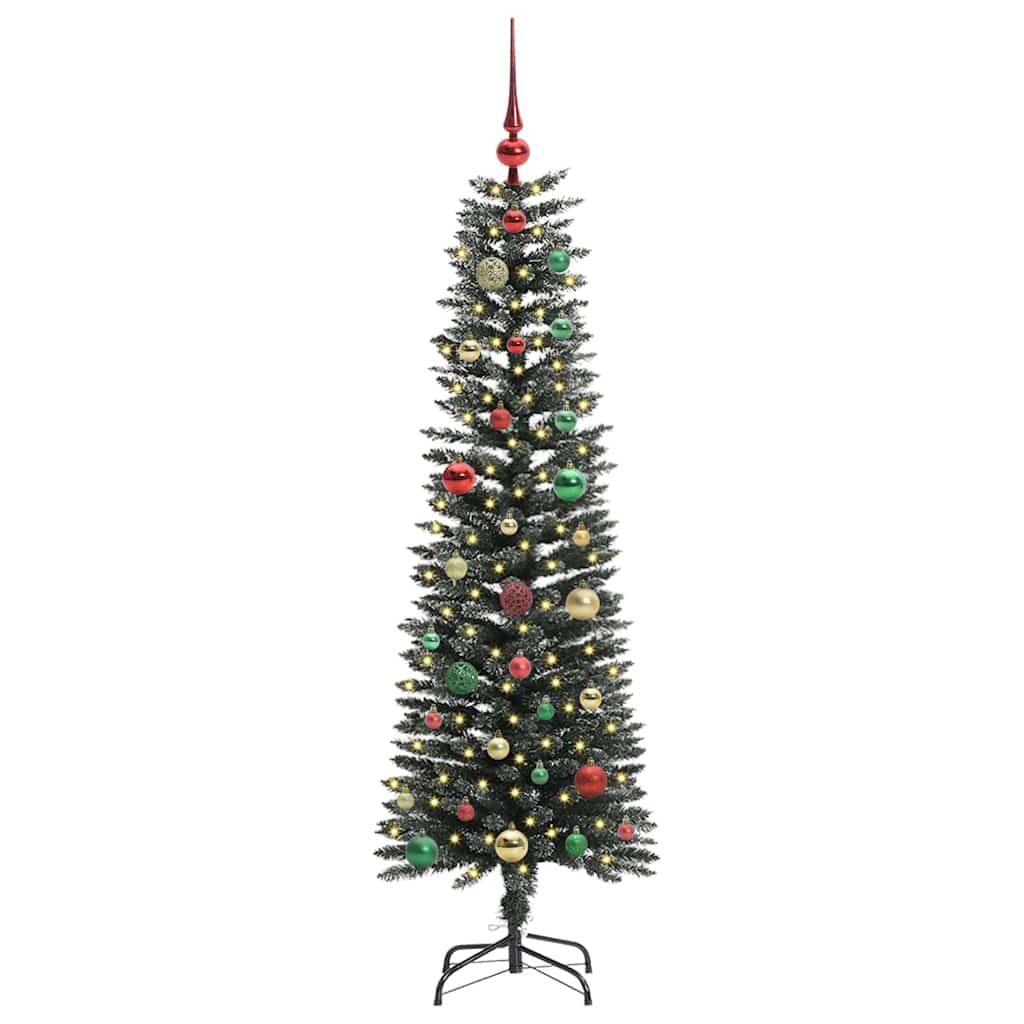 Kunstigt juletræ med stativ Grøn 150 cm PVC og plastik og stål