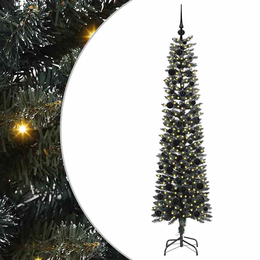 Kunstigt juletræ med stativ Grøn 180 cm PVC og plastik og stål