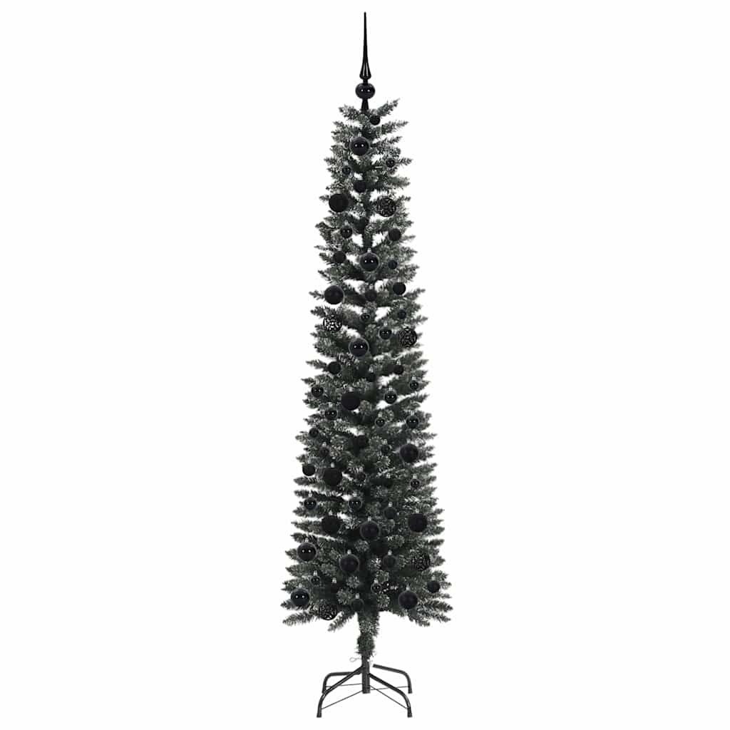 Kunstigt juletræ med stativ Grøn 180 cm PVC og plastik og stål
