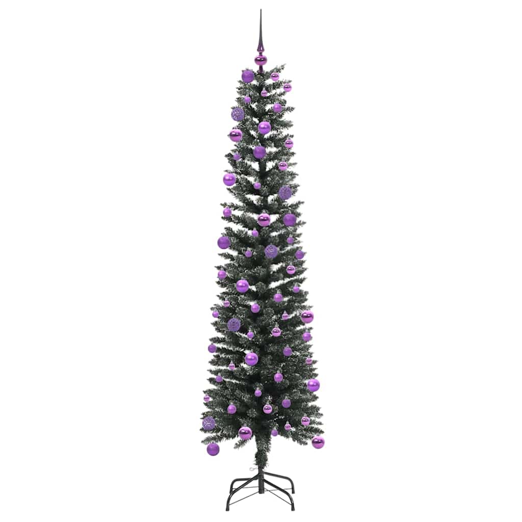 Kunstigt juletræ med stativ Grøn 180 cm PVC og plastik og stål