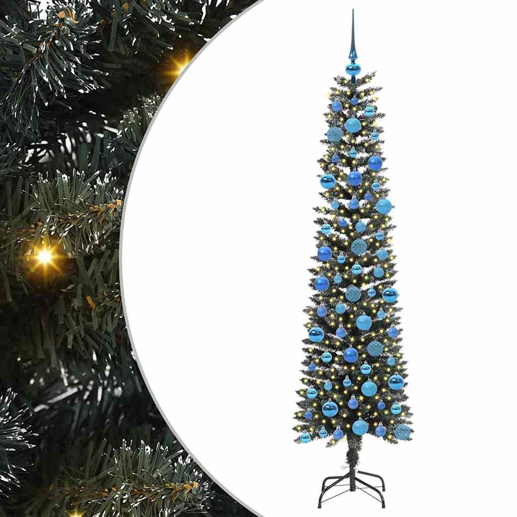 Kunstigt juletræ med stativ Grøn 180 cm PVC og plastik og stål