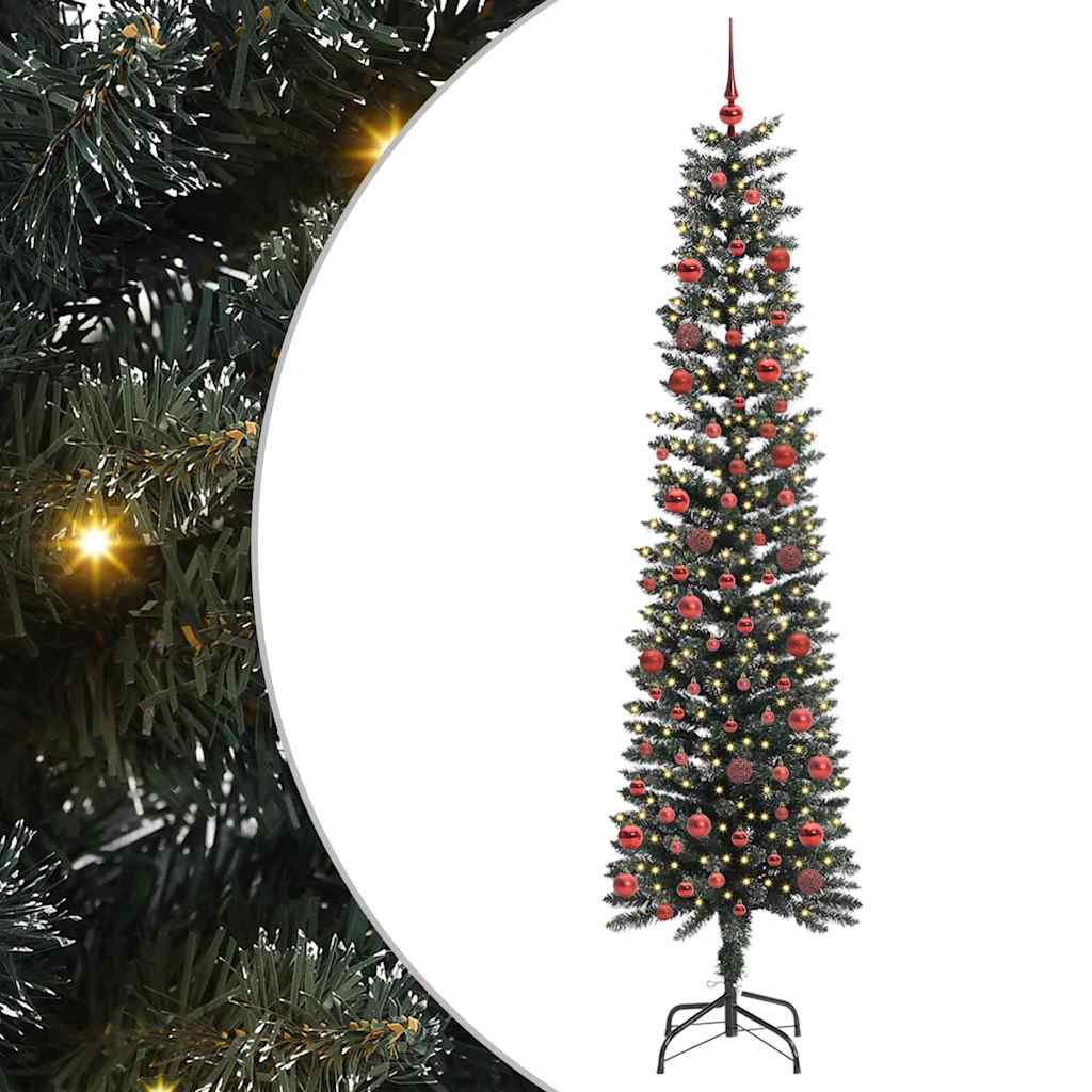 Kunstigt juletræ med stativ Grøn 210 cm PVC og plastik og stål