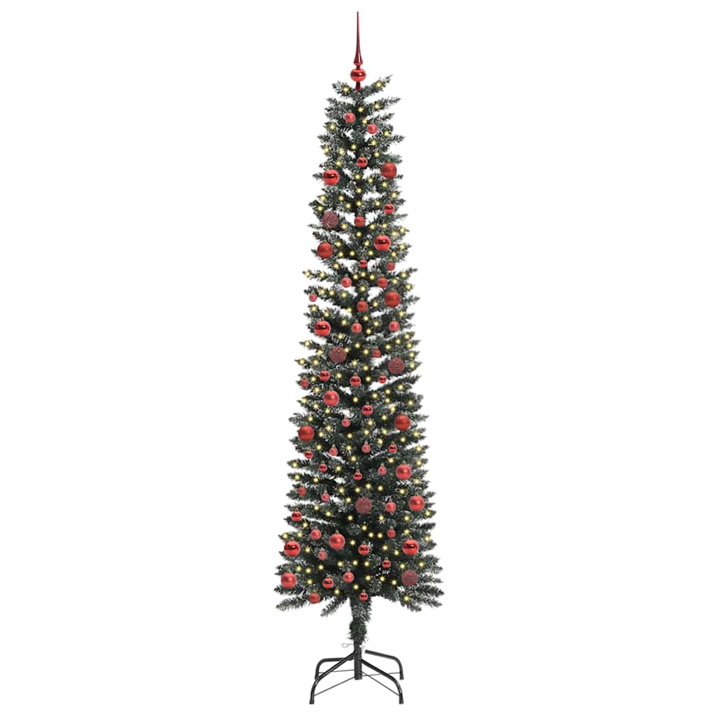 Kunstigt juletræ med stativ Grøn 210 cm PVC og plastik og stål