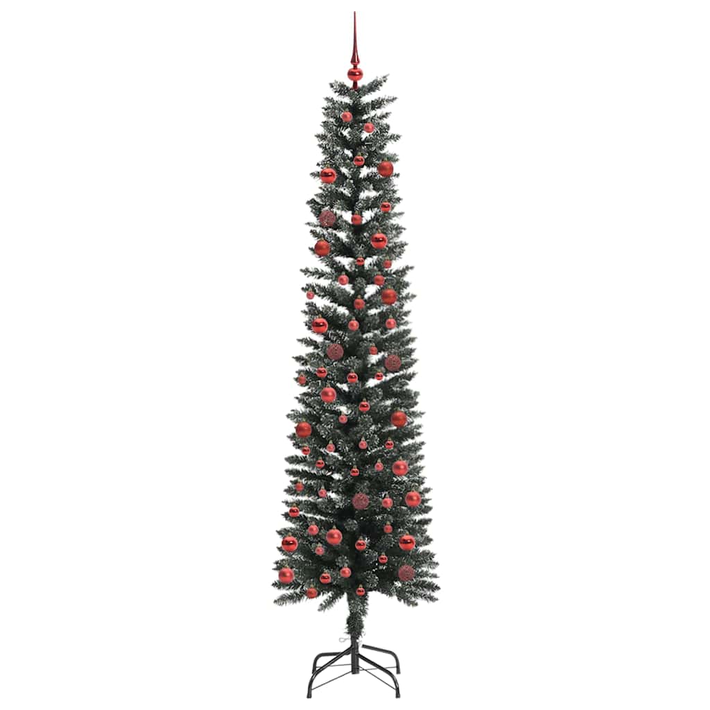 Kunstigt juletræ med stativ Grøn 210 cm PVC og plastik og stål
