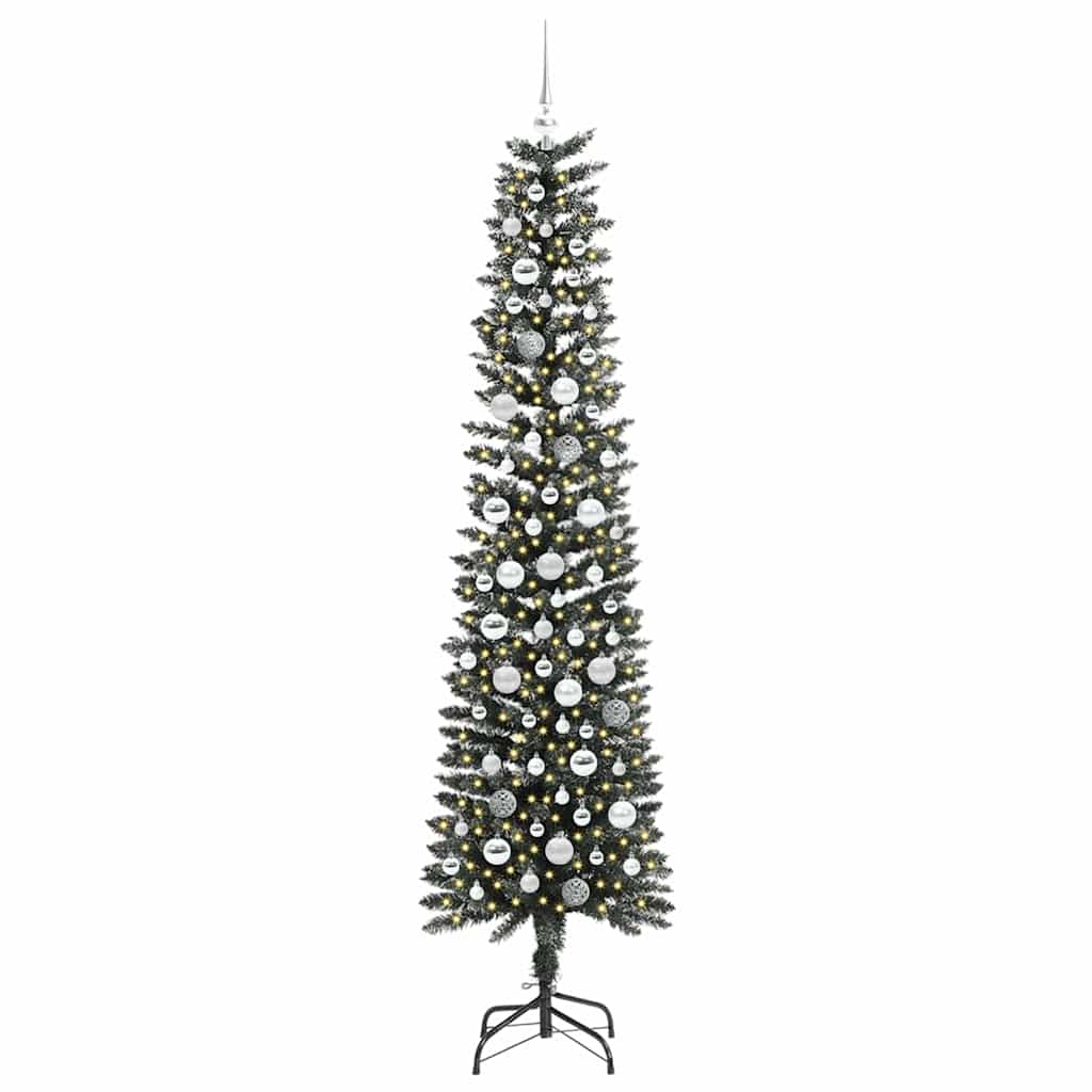 Kunstigt juletræ med stativ Grøn 210 cm PVC og plastik og stål