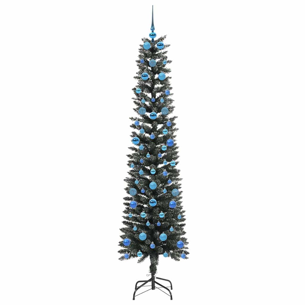 Kunstigt juletræ med stativ Grøn 210 cm PVC og plastik og stål