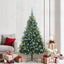 Kunstig Hengende Juletræ 300 LEDs Grøn 180 cm PVC og PE