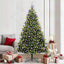 Kunstig Hengende Juletræ 300 LEDs Grøn 210 cm PVC og PE