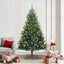 Kunstig Hengende Juletræ 300 LEDs Grøn 210 cm PVC og PE