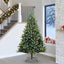 Kunstig Hengende Juletræ 300 LEDs Grøn 240 cm PVC og PE