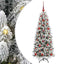 Kunstigt juletræ Hvid 120 cm PVC og Plast og Stål og PE