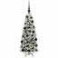 Kunstigt juletræ Hvid 120 cm PVC og Plast og Stål og PE